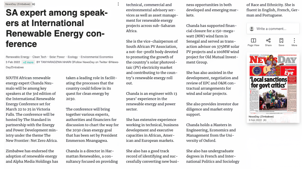 SA expert among speakers at International Renewable Energy conference